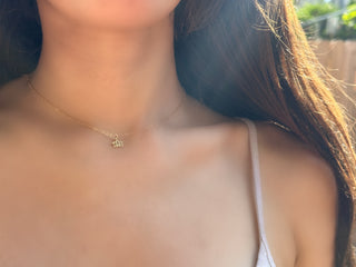 Samantha Lotus Flower Gold Necklace