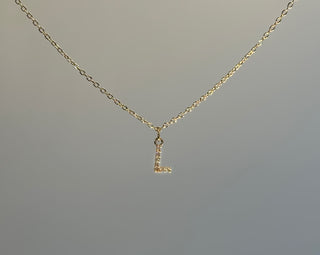 Sparkle and Gold Letter Necklace
