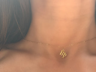 Virgo Necklace in Choker Length (14"inches)